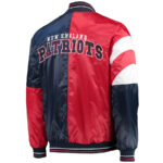 NFL New England Patriots Multicolor Satin Jacket