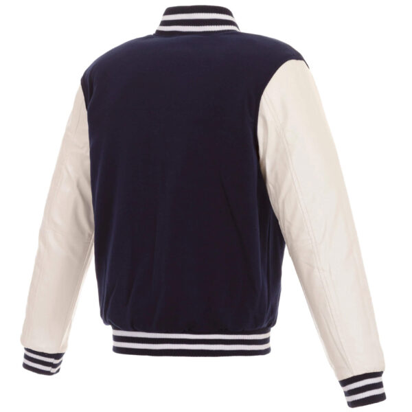 NFL New England Patriots Navy And White Varsity Jacket