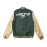 NFL New York Jets Green And Cream Varsity Jacket