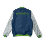 NFL Seattle Seahawks Navy And Gray Varsity Jacket