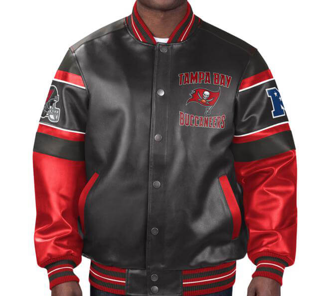 NFL Tampa Bay Buccaneers Multicolor Leather Jacket (1) NFL Tampa Bay Buccaneers Multicolor Leather Jacket