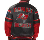 NFL Tampa Bay Buccaneers Multicolor Leather Jacket