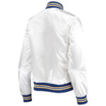 NFL Team Los Angeles Rams White Satin Jacket