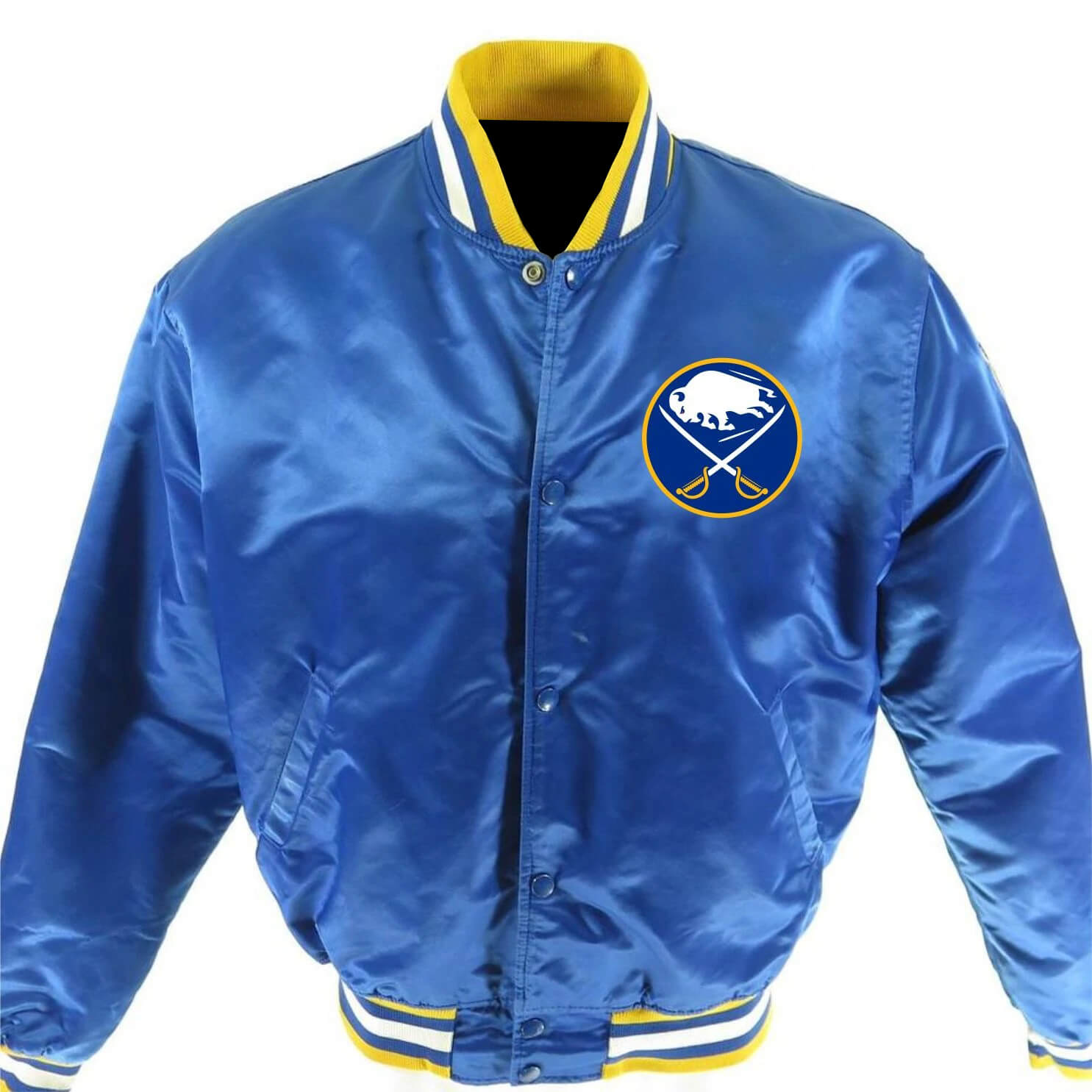 Vintage Buffalo Sabres Coat Jacket. NHL Official Size Large. Clean “Slug  Logo”