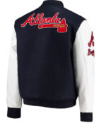 Navy MLB Atlanta Braves ATL Varsity Jacket