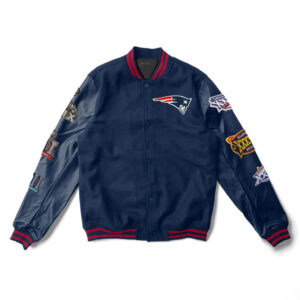 New England Patriots Super Bowl Champions Varsity Jacket
