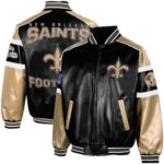 New Orleans Saints Football Leather Jacket