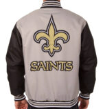 New Orleans Saints NFL Black And Gray Textile Jacket