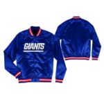 New York Giants NFL Royal Blue Satin Jacket