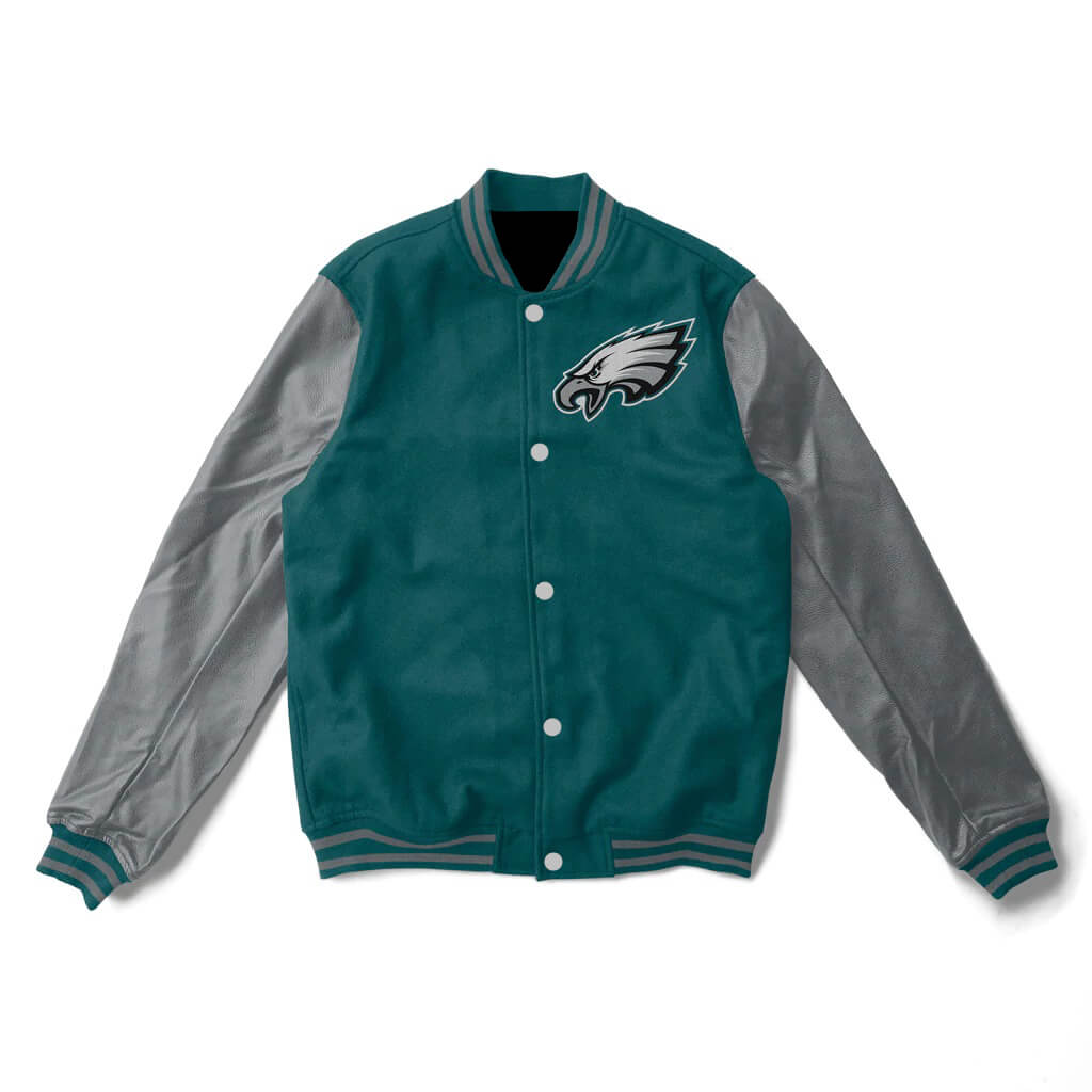 Philadelphia Eagles NFL Letterman Varsity Jacket (1) Philadelphia Eagles NFL Letterman Varsity Jacket