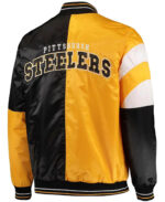 Pittsburgh Steelers Gold Tone NFL Satin Jacket