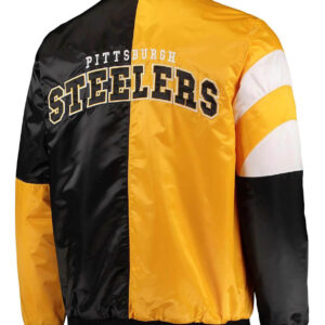 Pittsburgh Steelers Gold Tone NFL Satin Jacket