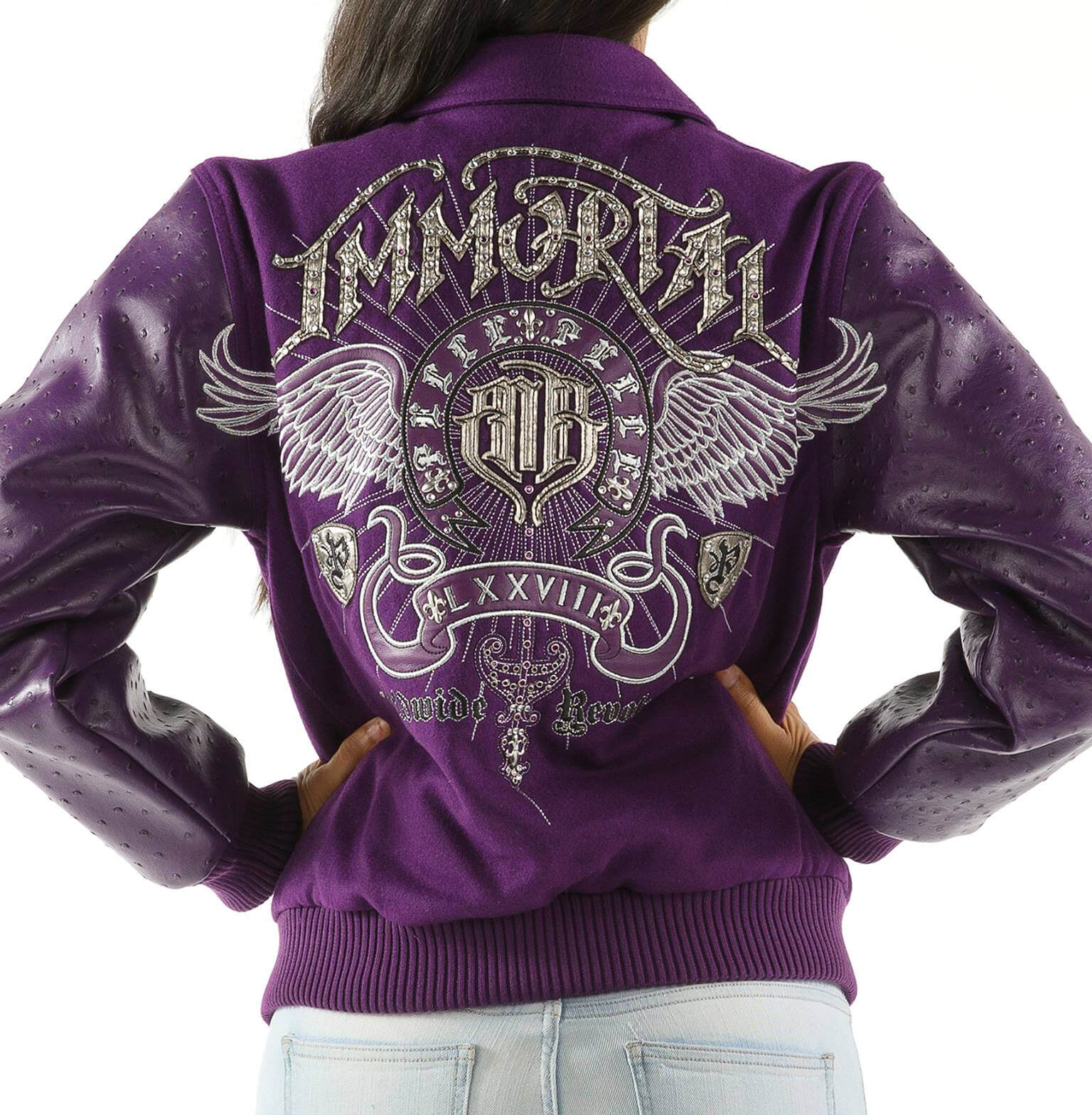 Purple pelle shop pelle jacket