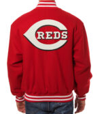 Red MLB Cincinnati Reds Baseball Varsity Jacket