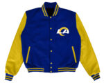 Royal Blue Gold Los Angeles Rams NFL Varsity Jacket