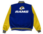 Royal Blue Gold Los Angeles Rams NFL Varsity Jacket