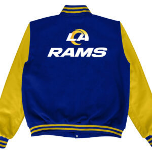 Royal Blue Gold Los Angeles Rams NFL Varsity Jacket