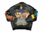 The Flintstones Cartoon Black Leather Jacket