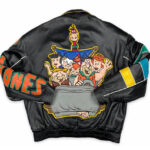 The Flintstones Cartoon Black Leather Jacket