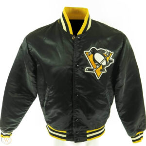 Vintage 80s NHL Pittsburgh Penguins Satin Jacket