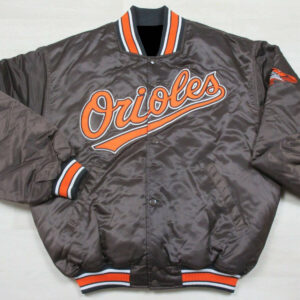 Vintage Black MLB Baltimore Orioles Satin Jacket