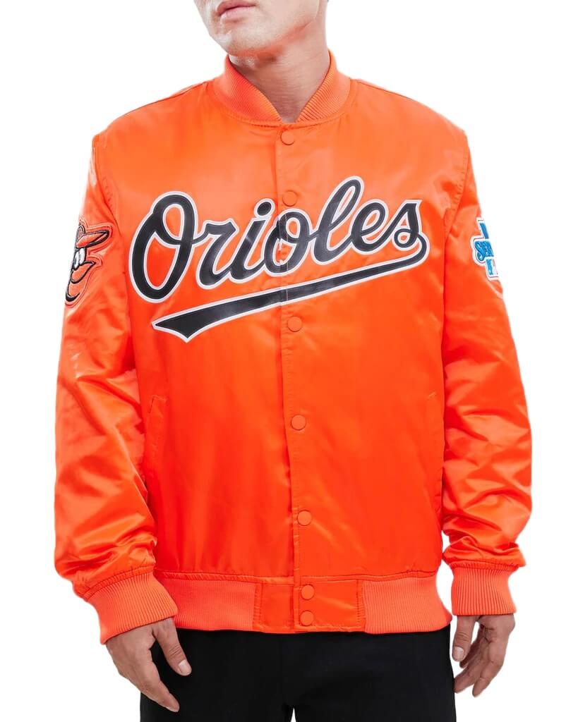 Maker of Jacket MLB Baltimore Orioles Vintage Orange Satin
