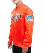 Vintage Orange MLB Baltimore Orioles Satin Jacket