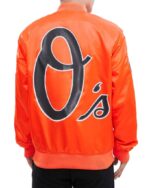 Vintage Orange MLB Baltimore Orioles Satin Jacket