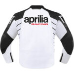 Aprilia Motorcycle Racing White And Black Leather Jacket