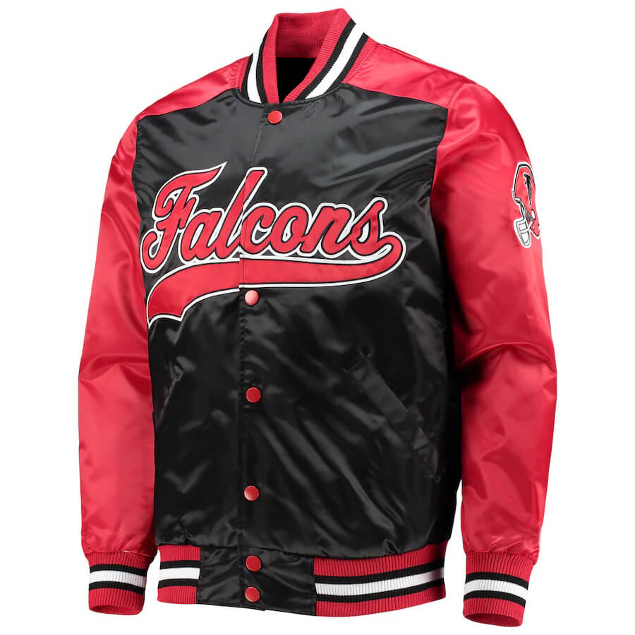 Atlanta Falcons NFL The Tradition Satin Jacket (1) Atlanta Falcons NFL The Tradition Satin Jacket