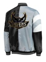 Baltimore Ravens Color Block Satin Jacket