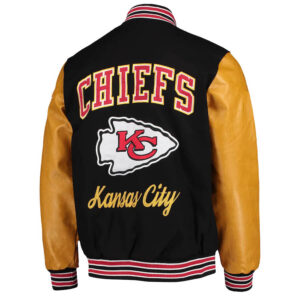 Black Gold Kansas City Chiefs NFL Varsity Jacket