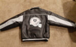 Black Gray NFL Las Vegas Raiders Leather Jacket