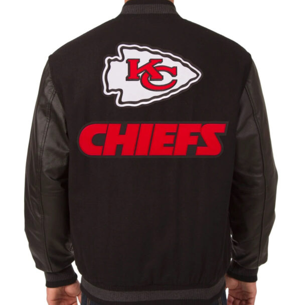 Black Kansas City Chiefs NFL Varsity Jacket