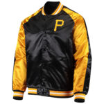 Black MLB Pittsburgh Pirates Baseball Satin Jacket