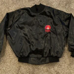 Black NBC Heartbeat Of America Satin Jacket