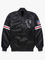 Black NFL Atlanta Falcons Satin Jacket
