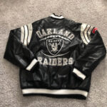 Black NFL Las Vegas Raiders Leather Jacket