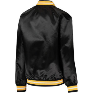 Black NFL Pittsburgh Steelers Satin Jacket