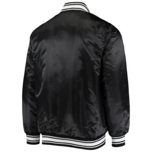 Black NFL Team Pittsburgh Steelers Satin Jacket