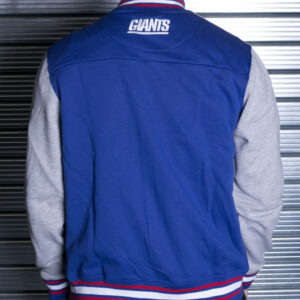 Blue Gray New York Giants NFL Team Wool Jacket