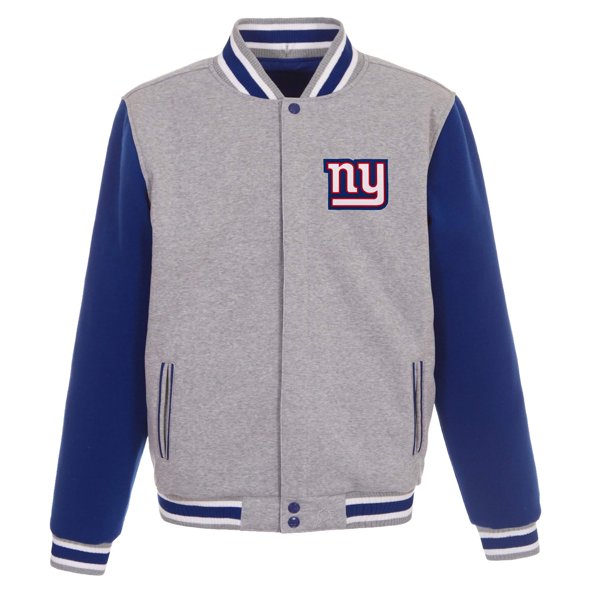 Blue Gray New York Giants NFL Wool Jacket (1) Blue Gray New York Giants NFL Wool Jacket