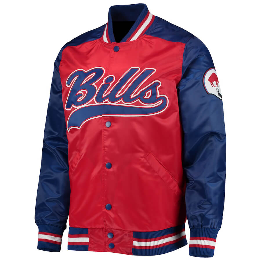 Buffalo Bills The Tradition Red NFL Satin Jacket (1) Buffalo Bills The Tradition Red NFL Satin Jacket
