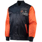 Chicago Bears Black Throwback NFL Satin Jacket