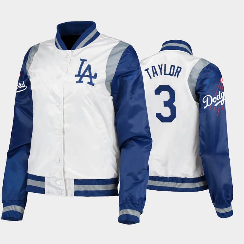 Chris Taylor Los Angeles Dodgers Satin Jacket Chris Taylor Los Angeles Dodgers Satin Jacket