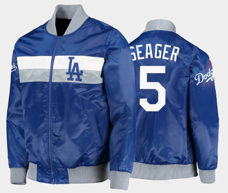 Corey Seager Los Angeles Dodgers Satin Jacket Corey Seager Los Angeles Dodgers Satin Jacket