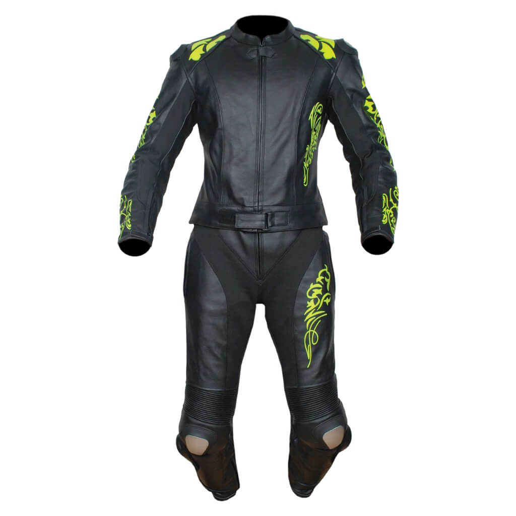 Custom Motorcycle Racing Black Leather Suit (1) Custom Motorcycle Racing Black Leather Suit