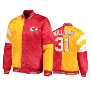 Darrel Williams Kansas City Chiefs Tricolor Satin Jacket