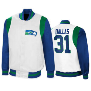 DeeJay Dallas NFL Seattle Seahawks Satin Jacket