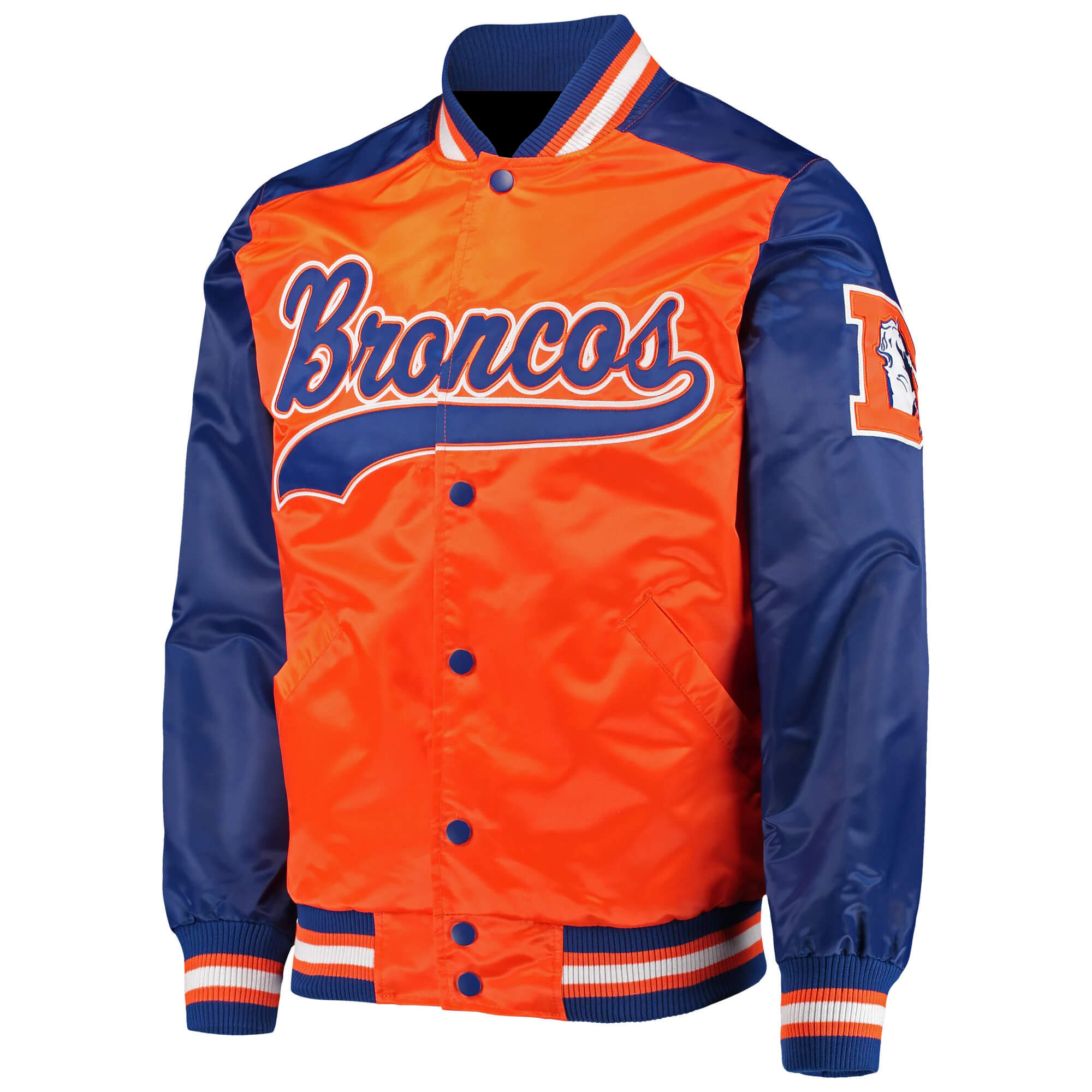 Denver Broncos The Tradition NFL Satin Jacket (1) Denver Broncos The Tradition NFL Satin Jacket
